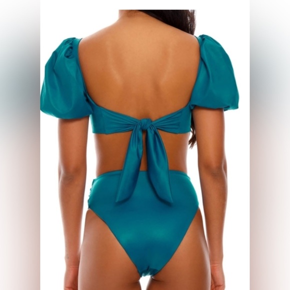 NWT Agua Bendita NWT Calista Small Bikini Top Isabella Small Bikini Bottoms Set - Picture 9 of 16